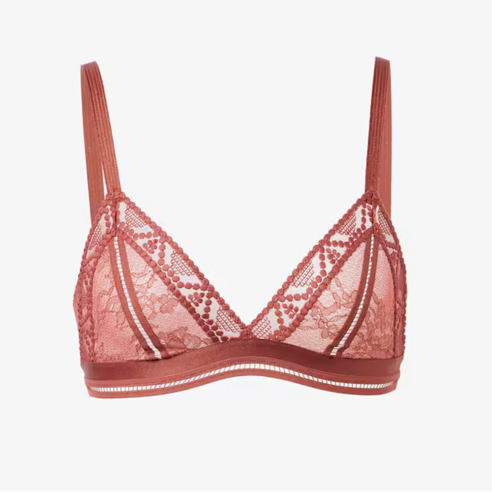 NWT PASSIONATA‎ SIZE S UNDERWIRE BRA LACE RED